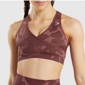 Gymshark Adapt Seamless Camo Sports Bra Size Small